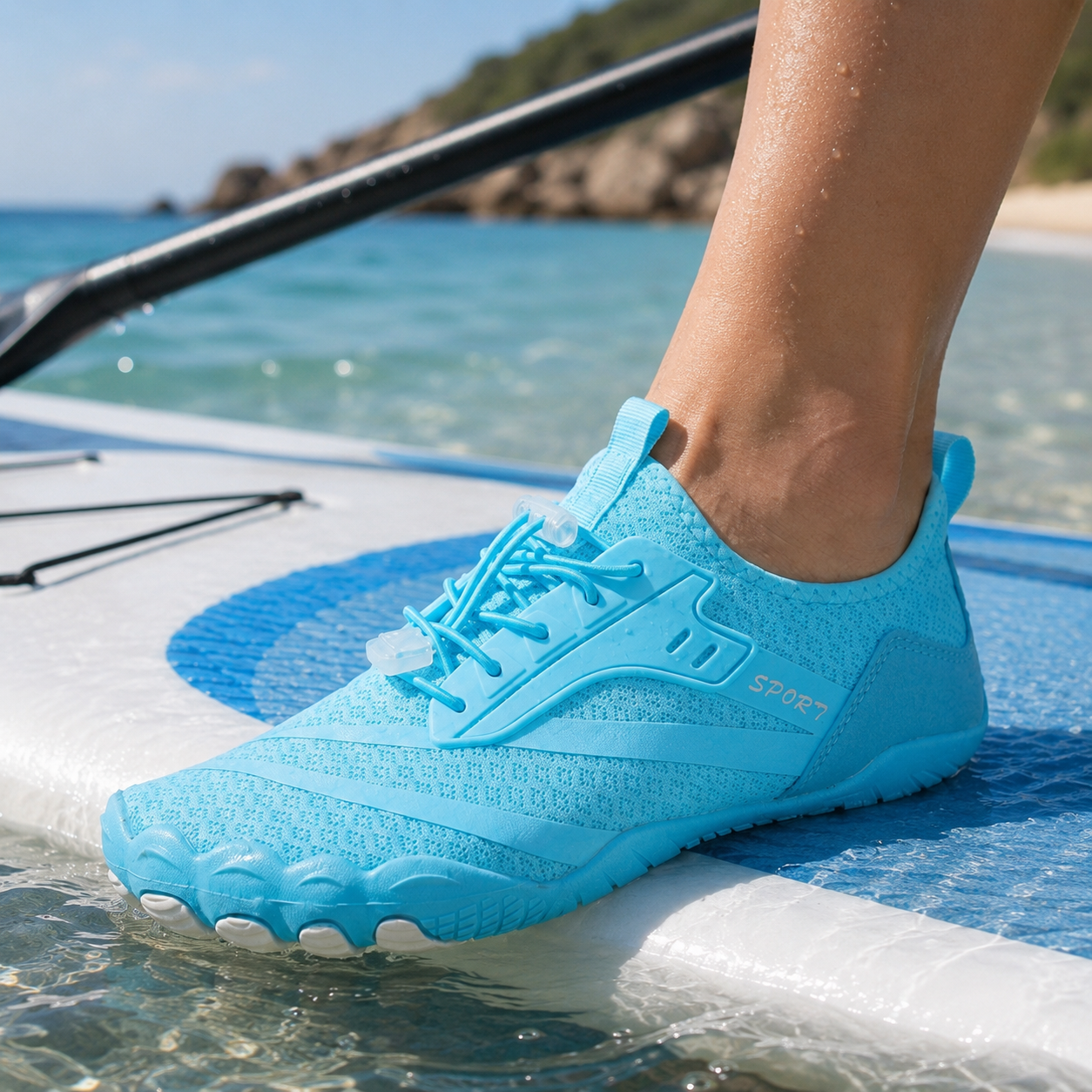 Naturnarr | Strideox Barfuß-Wasserschuhe | Schnelltrocknend rutschfest Strandschuh